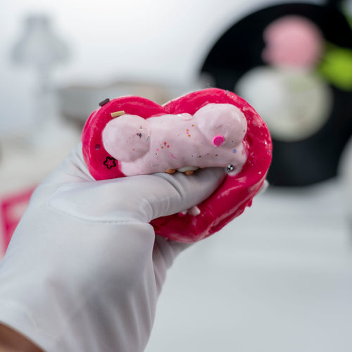 Bear Heart Glam squishy toy