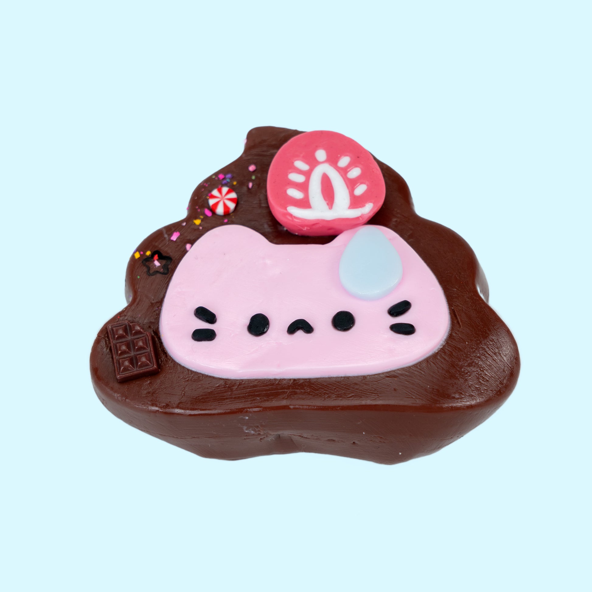 Oops! Strawberry Cat Mochi squishy toy